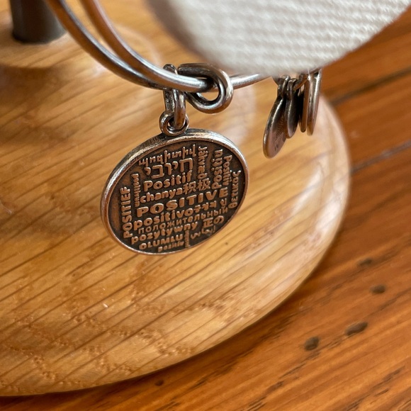 Alex and Ani Charm Bangle “Positive” - Picture 2 of 2
